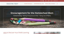 Desktop Screenshot of educatingtoday.com
